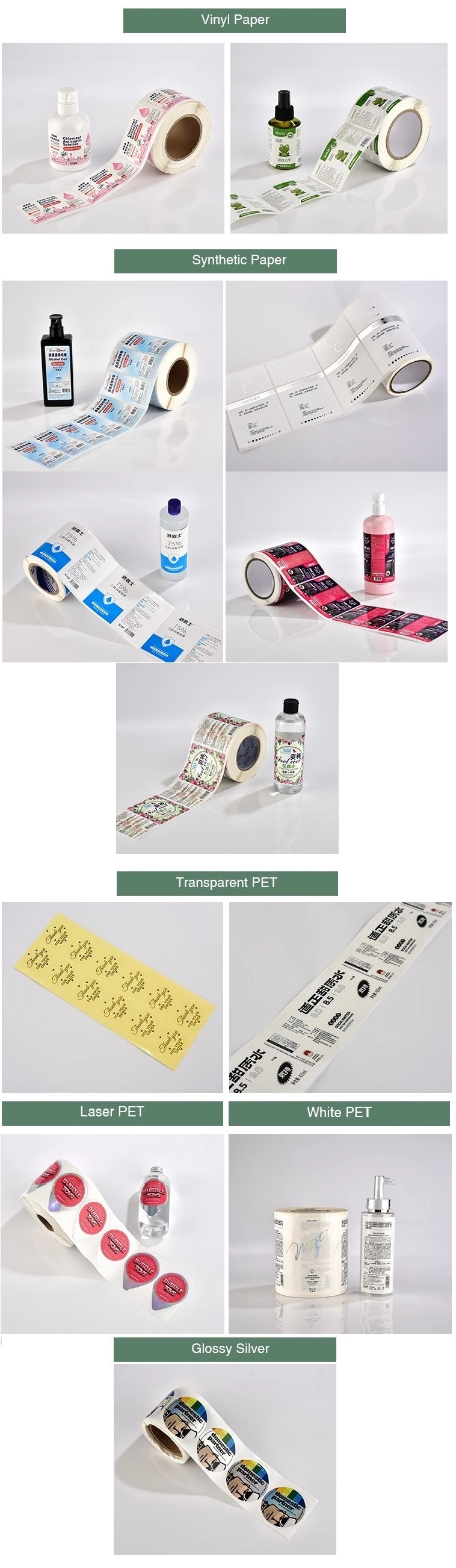 Custom Self Adhesive Printing Product Sticker Label, Adhesive Label Sticker, Label Roll Sticker Prin